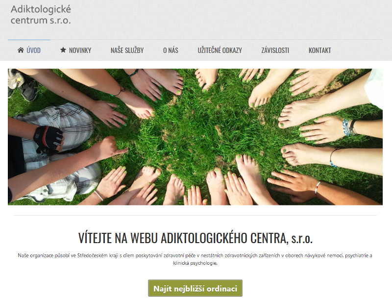 Adiktologickecentrum.cz | webový design Aleš Vaněk | creativepeople.cz